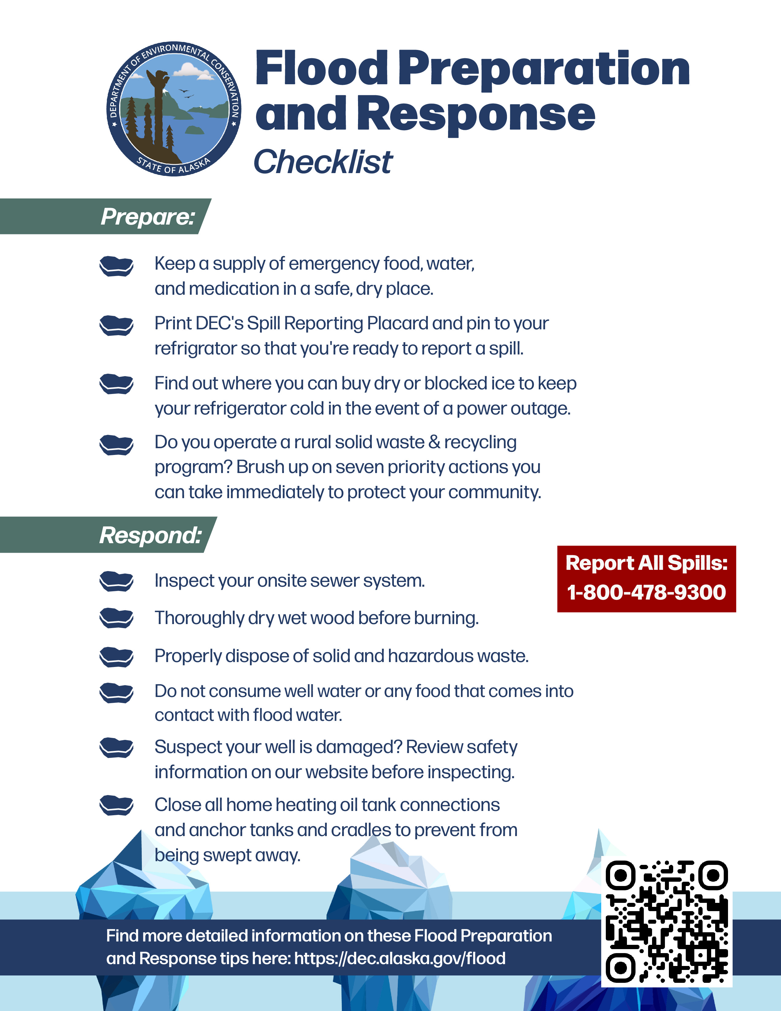 Flood Preparation and Response checklist
